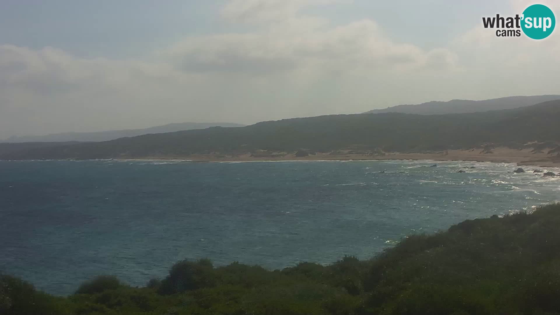 Plaža Naracu Nieddu spletna kamera – Aglientu – Sardinija