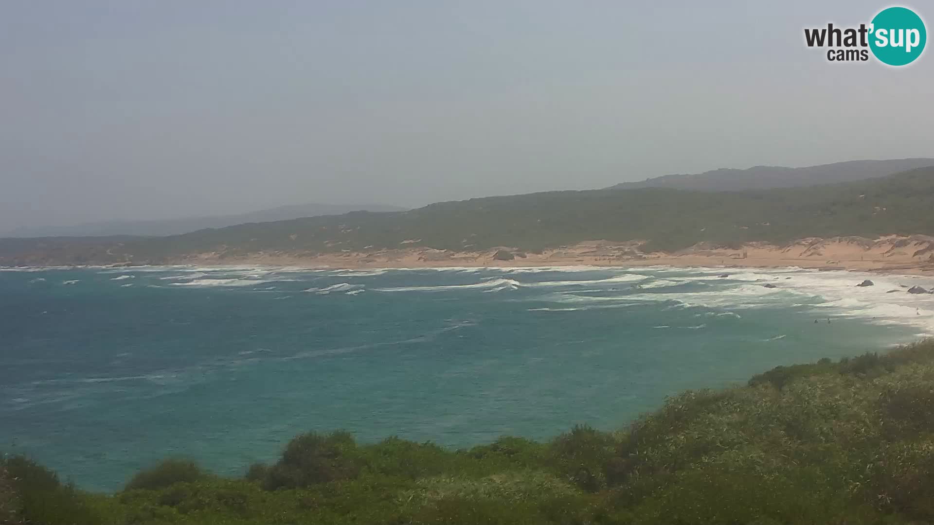 Plaža Naracu Nieddu web kamera – Aglientu – Sardinija