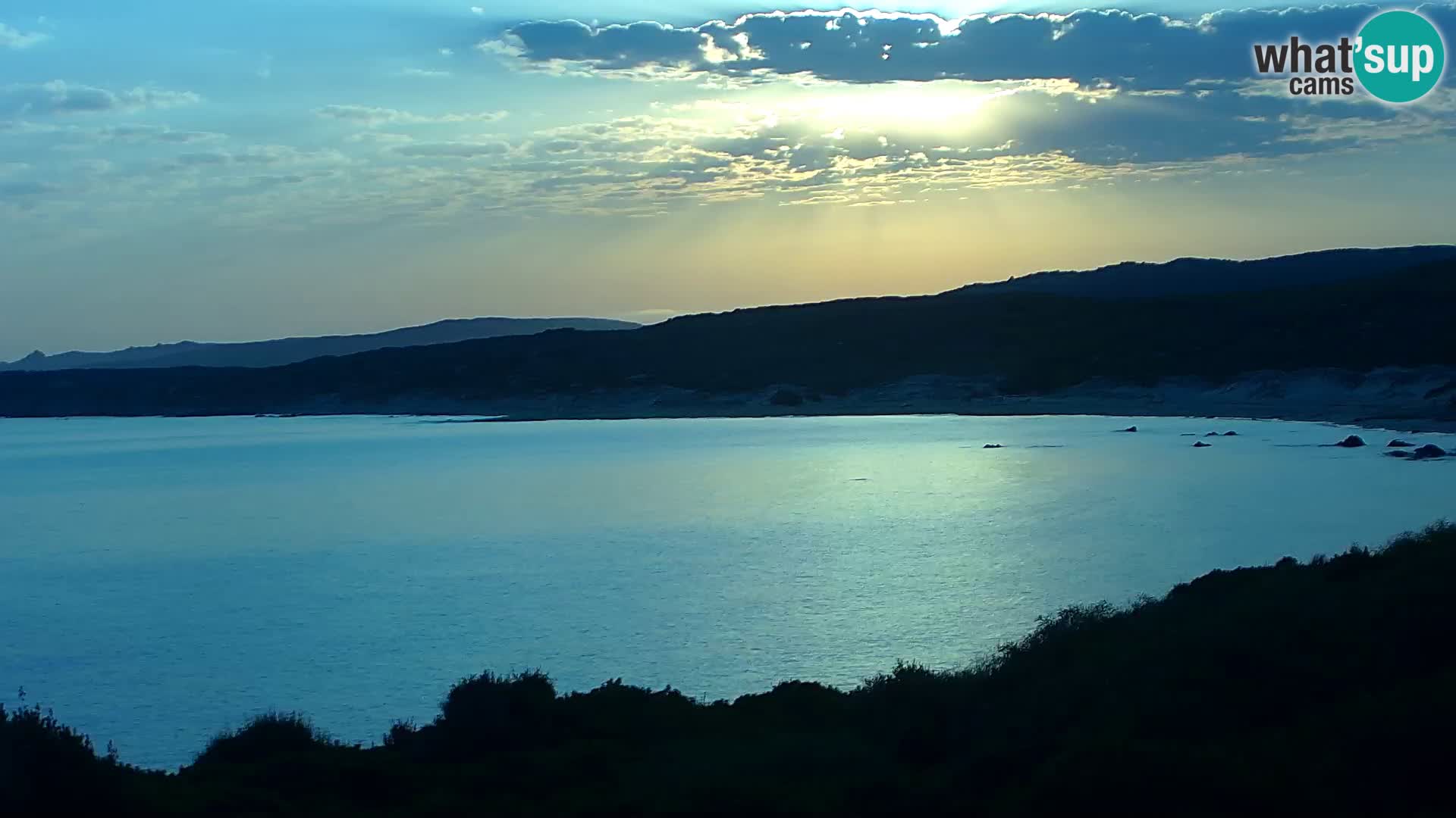 Plaža Naracu Nieddu spletna kamera – Aglientu – Sardinija