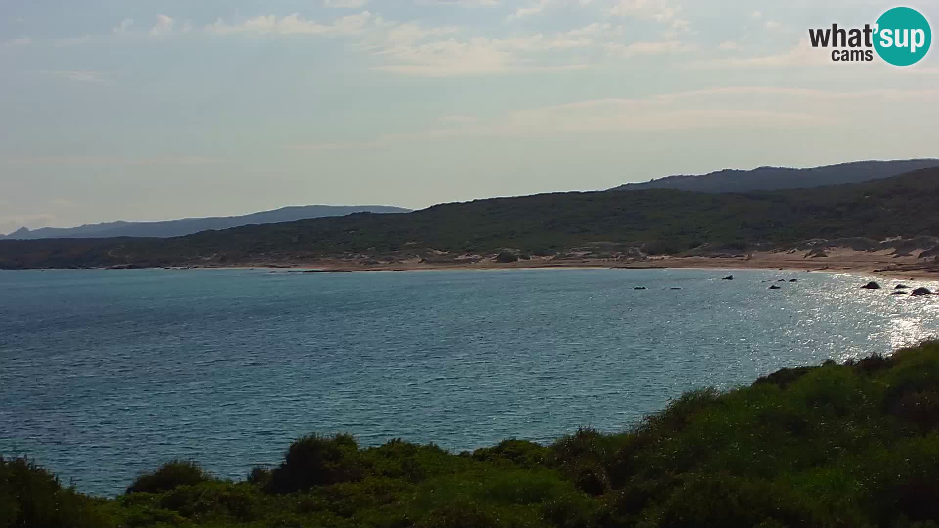 Plaža Naracu Nieddu spletna kamera – Aglientu – Sardinija