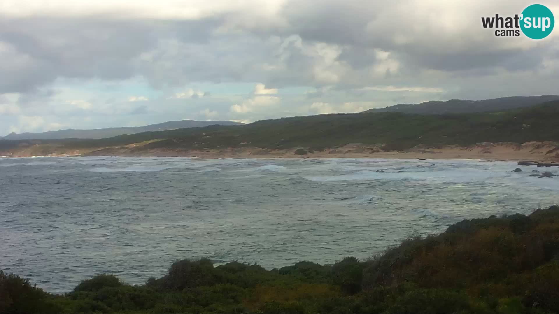 Plaža Naracu Nieddu spletna kamera – Aglientu – Sardinija