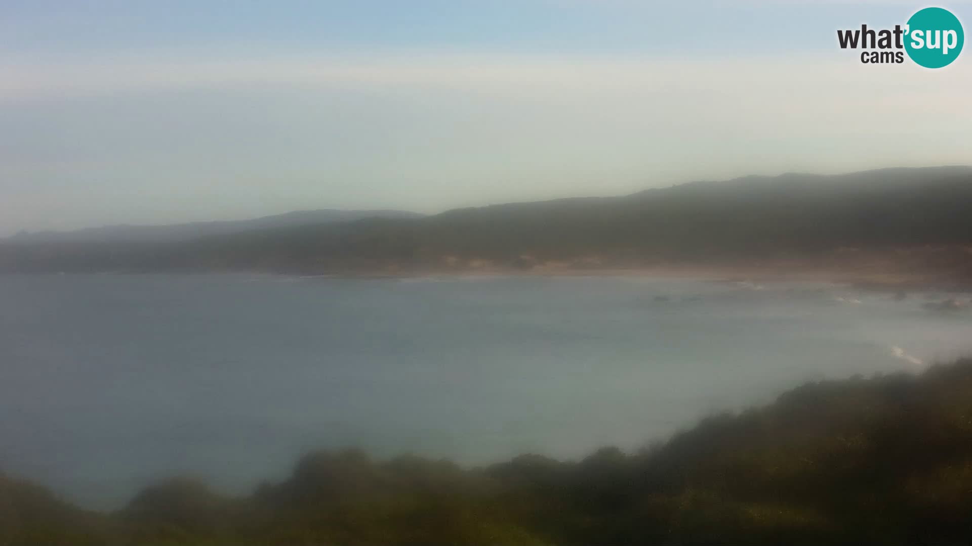 Plaža Naracu Nieddu spletna kamera – Aglientu – Sardinija