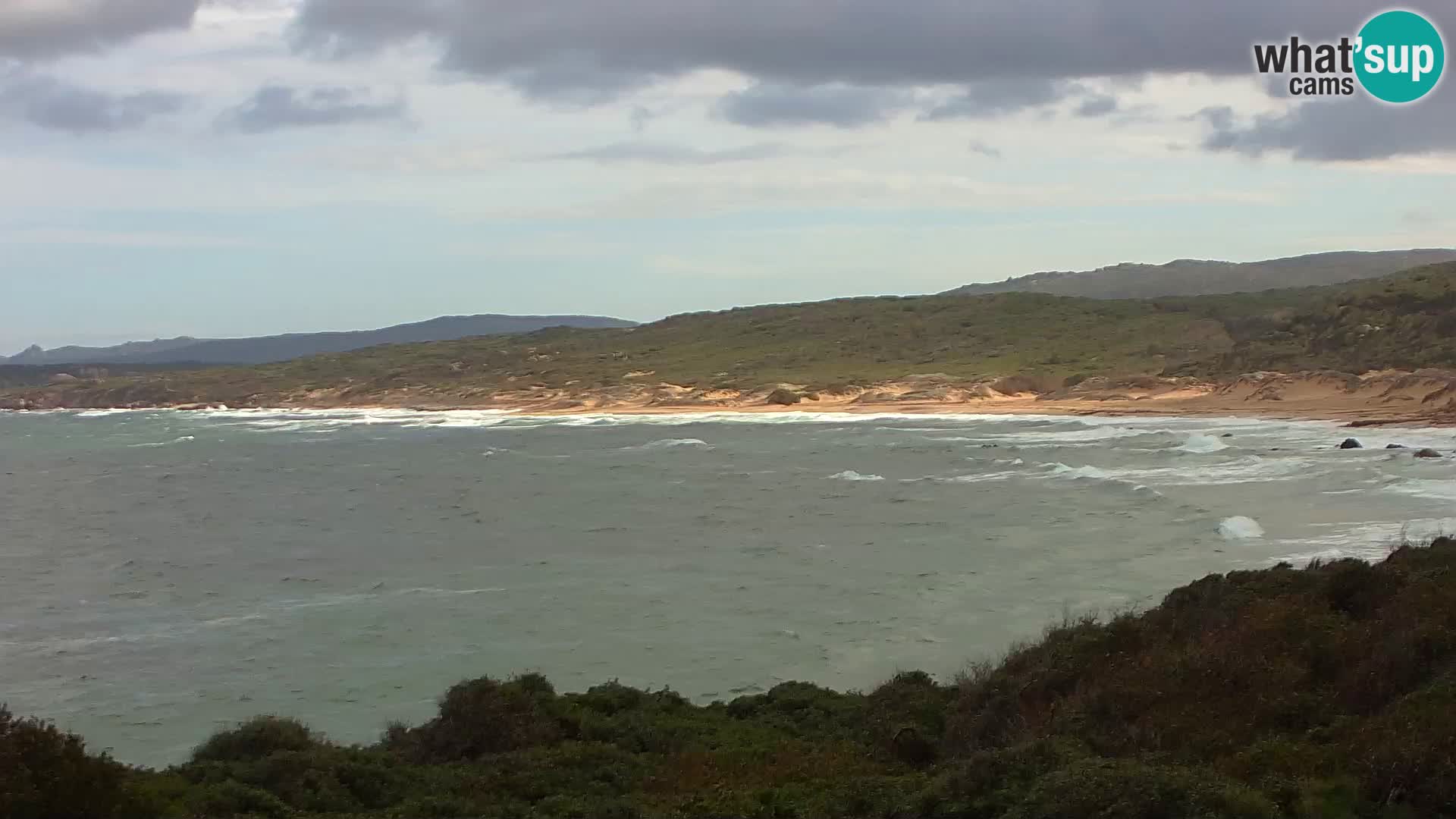 Plaža Naracu Nieddu web kamera – Aglientu – Sardinija