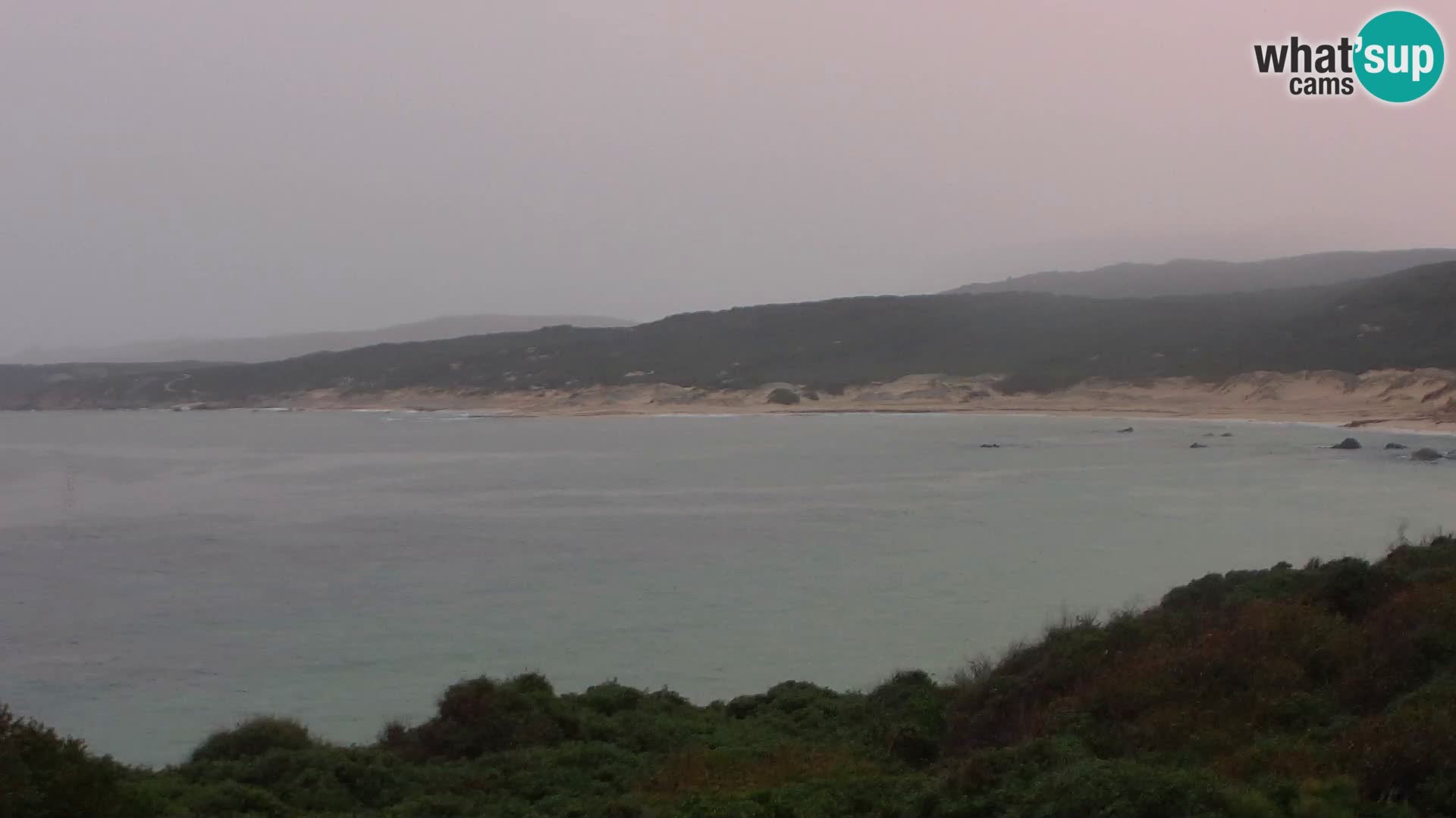 Plaža Naracu Nieddu web kamera – Aglientu – Sardinija