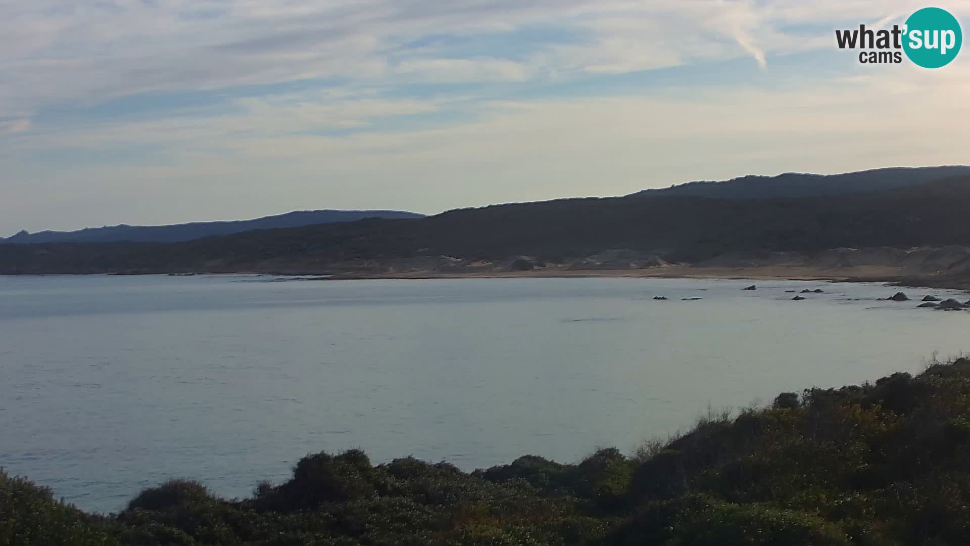 Plaža Naracu Nieddu web kamera – Aglientu – Sardinija