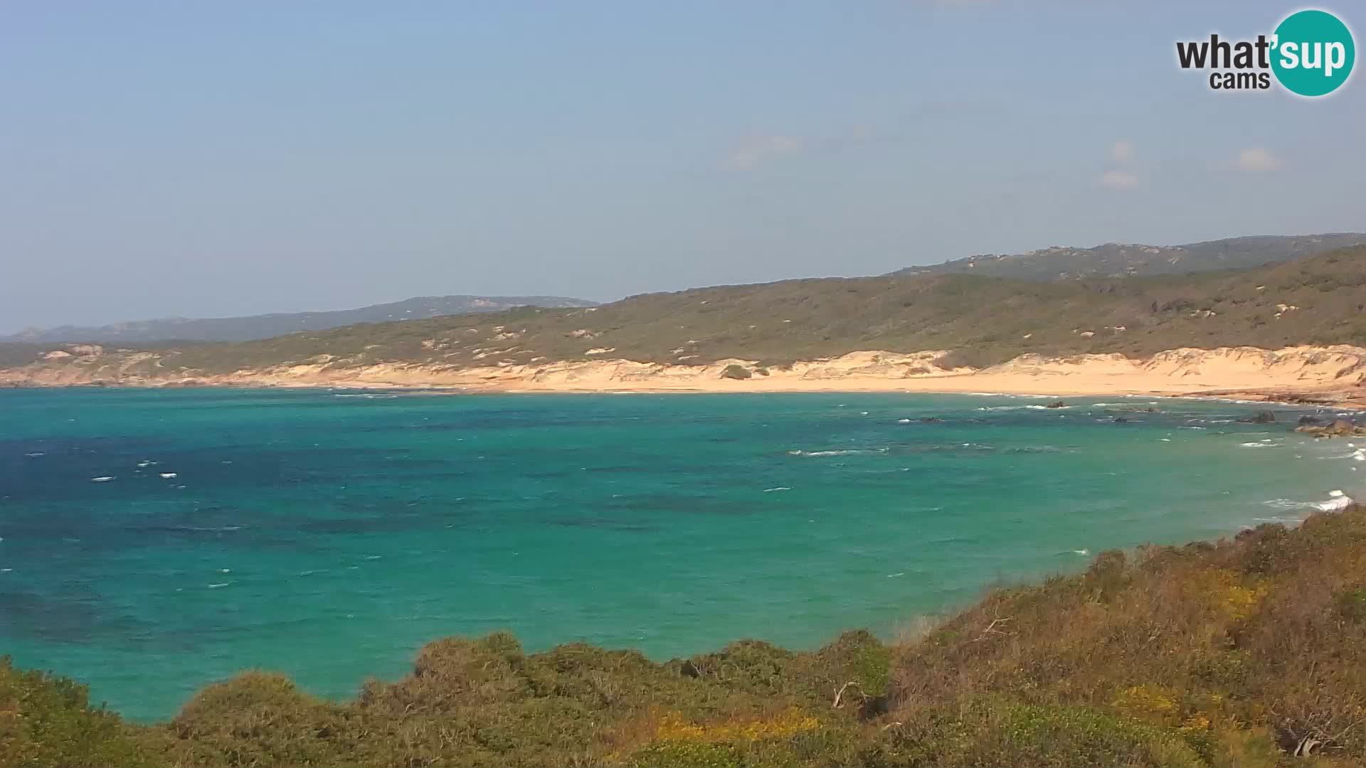 Plaža Naracu Nieddu web kamera – Aglientu – Sardinija