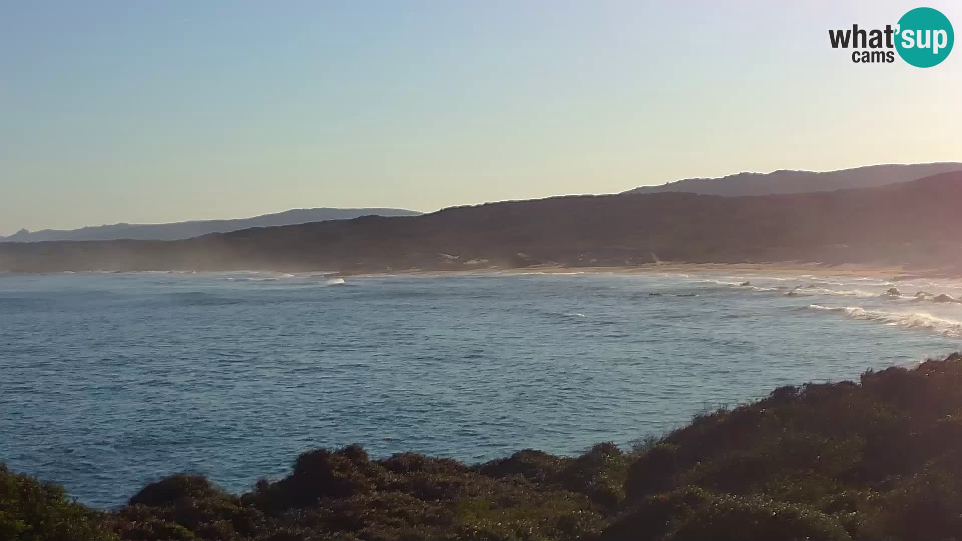 Plaža Naracu Nieddu spletna kamera – Aglientu – Sardinija