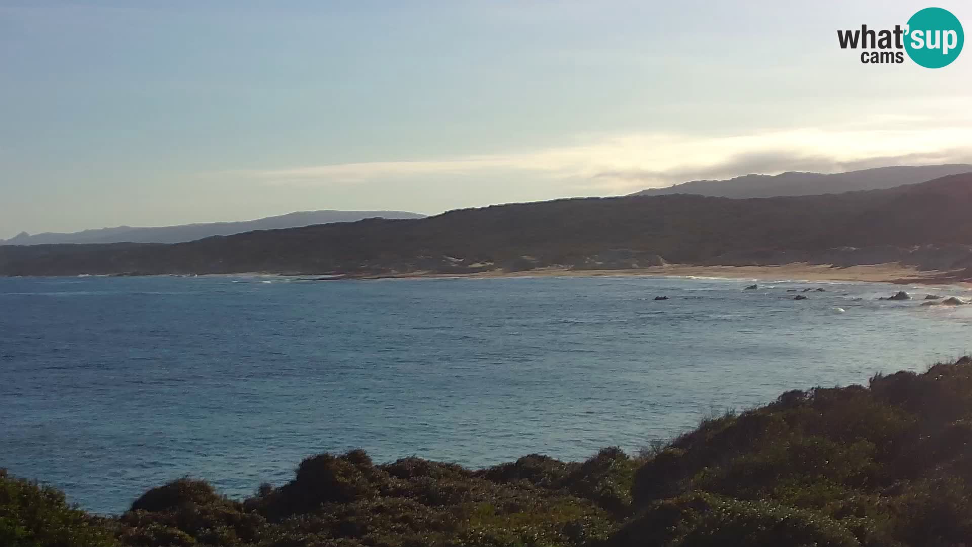 Plaža Naracu Nieddu web kamera – Aglientu – Sardinija