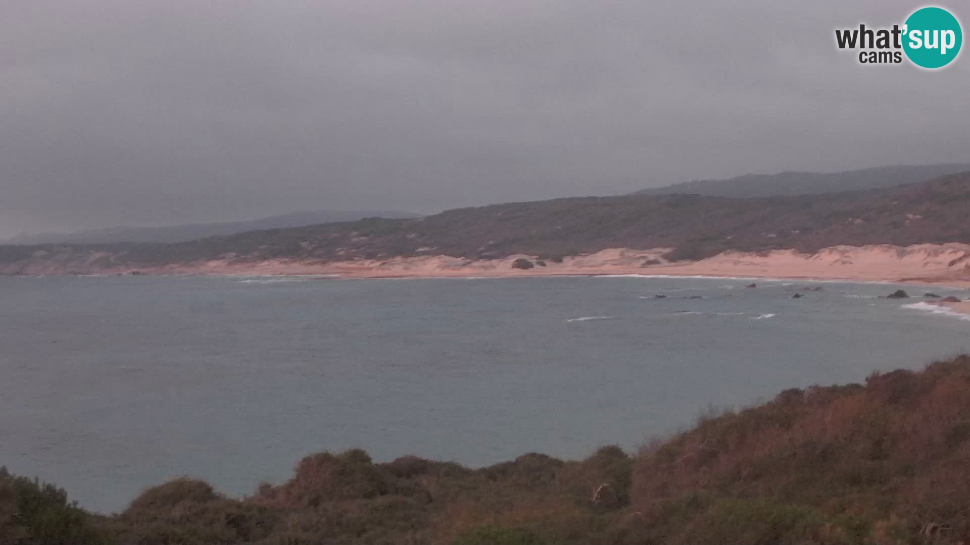 Plaža Naracu Nieddu web kamera – Aglientu – Sardinija