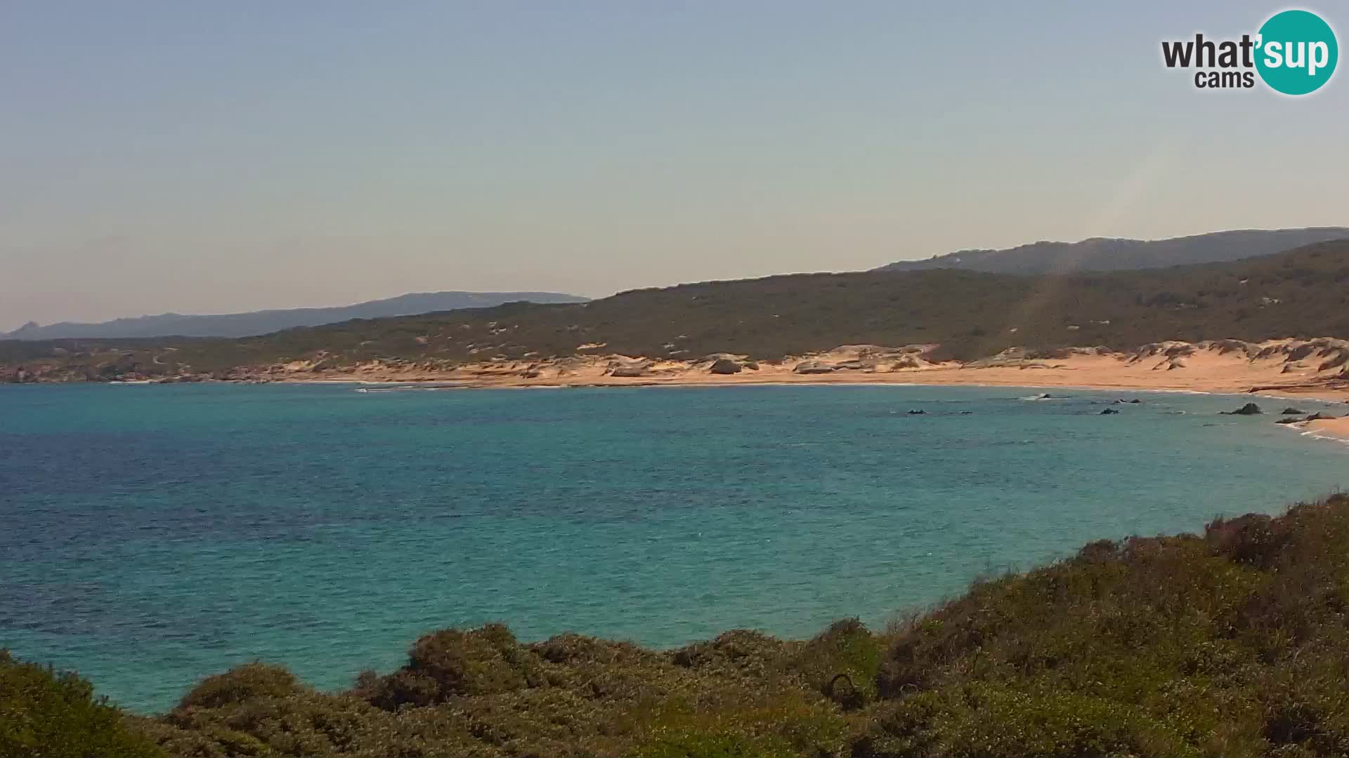 Plaža Naracu Nieddu web kamera – Aglientu – Sardinija