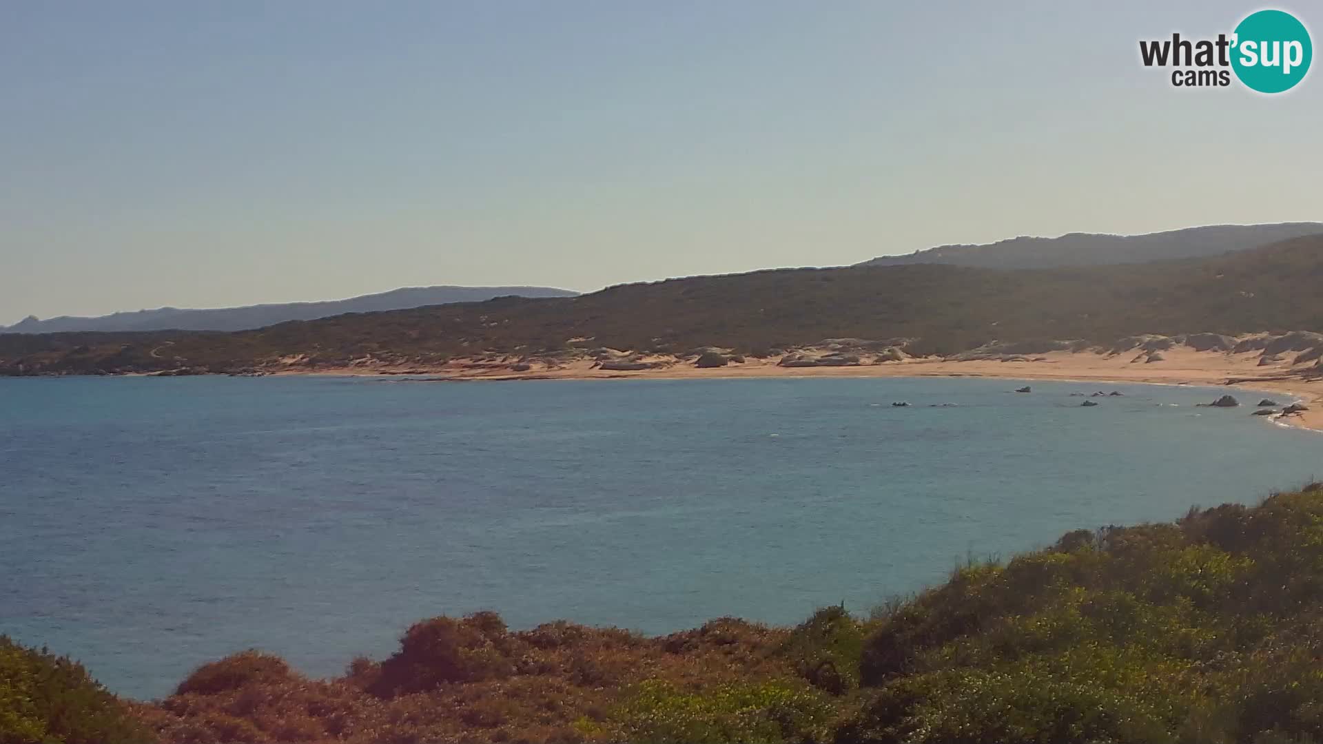 Plaža Naracu Nieddu web kamera – Aglientu – Sardinija