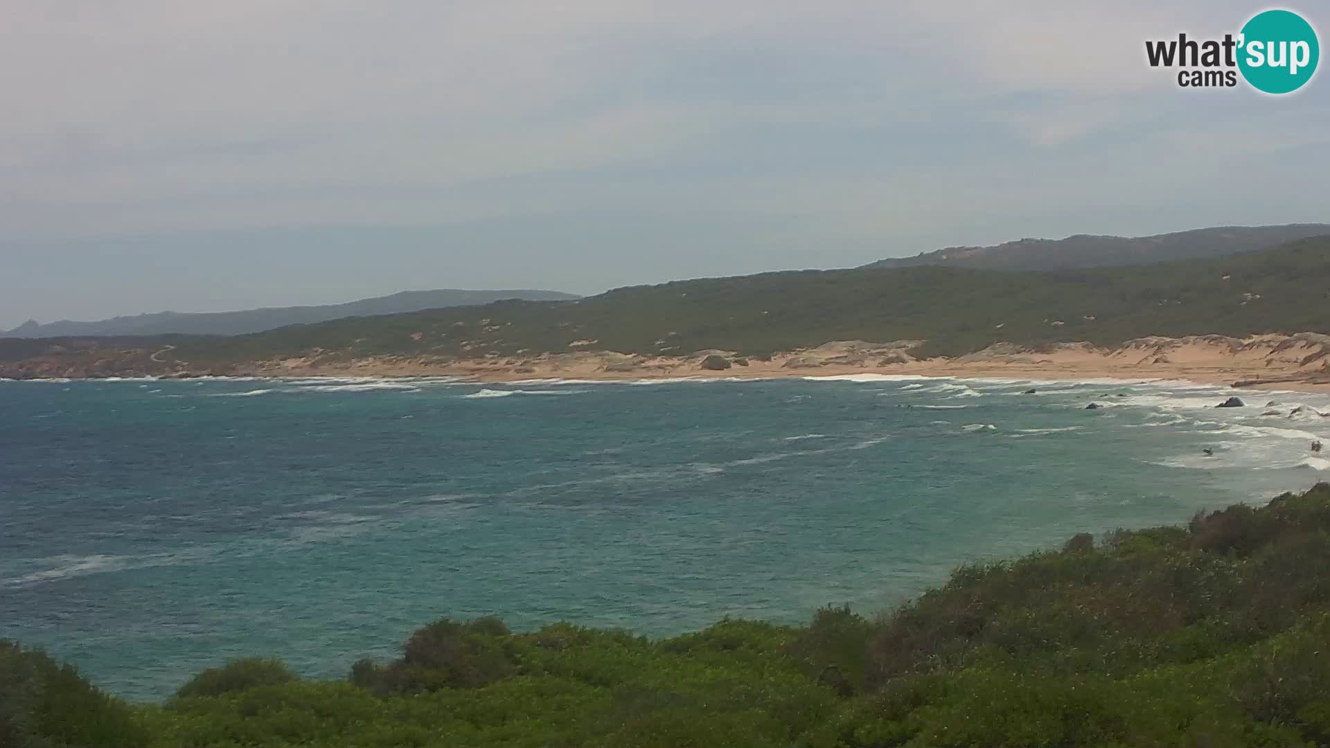 Plaža Naracu Nieddu spletna kamera – Aglientu – Sardinija