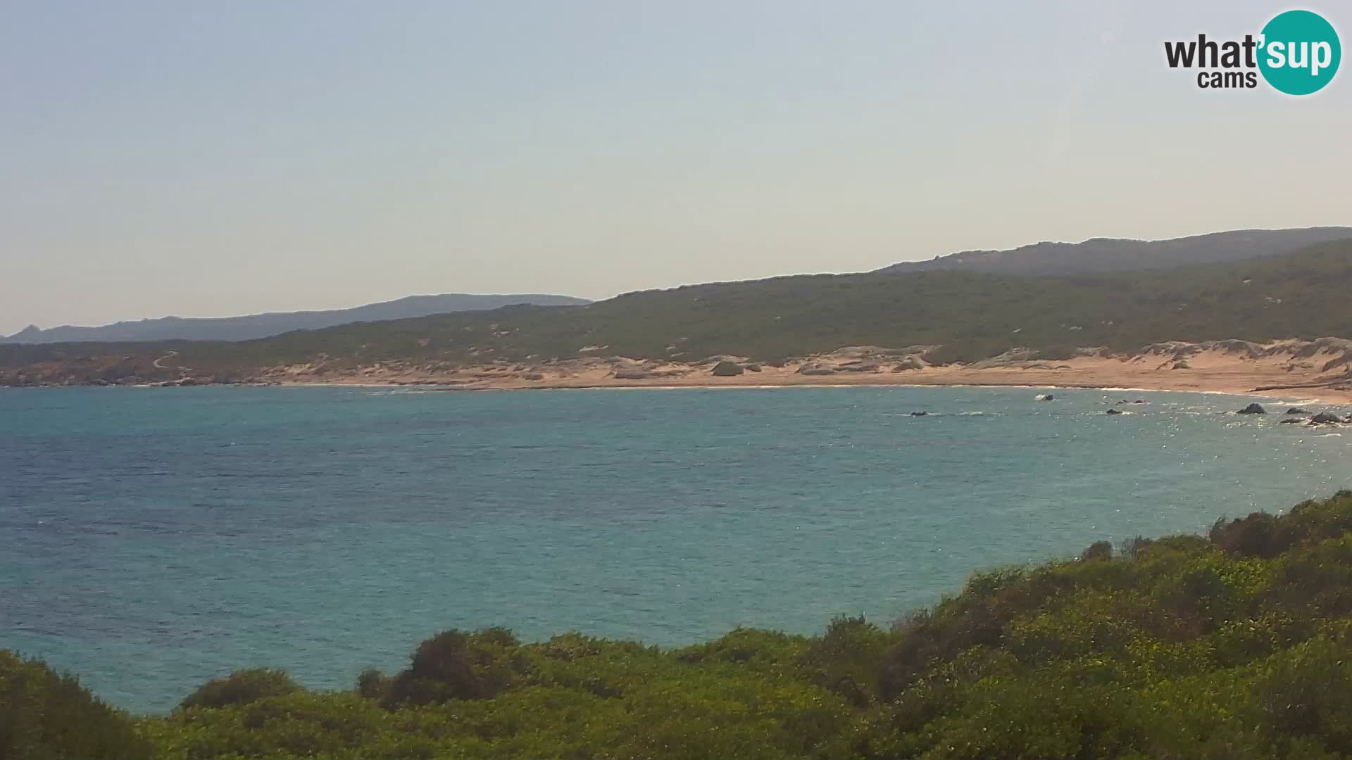 Plaža Naracu Nieddu web kamera – Aglientu – Sardinija