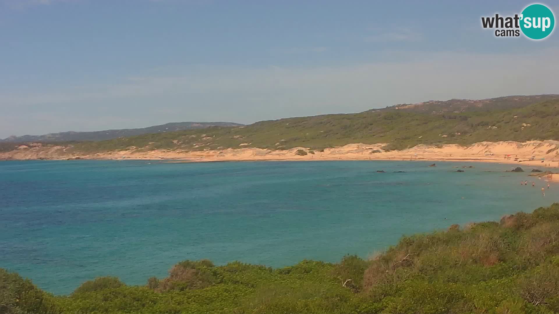 Plaža Naracu Nieddu web kamera – Aglientu – Sardinija