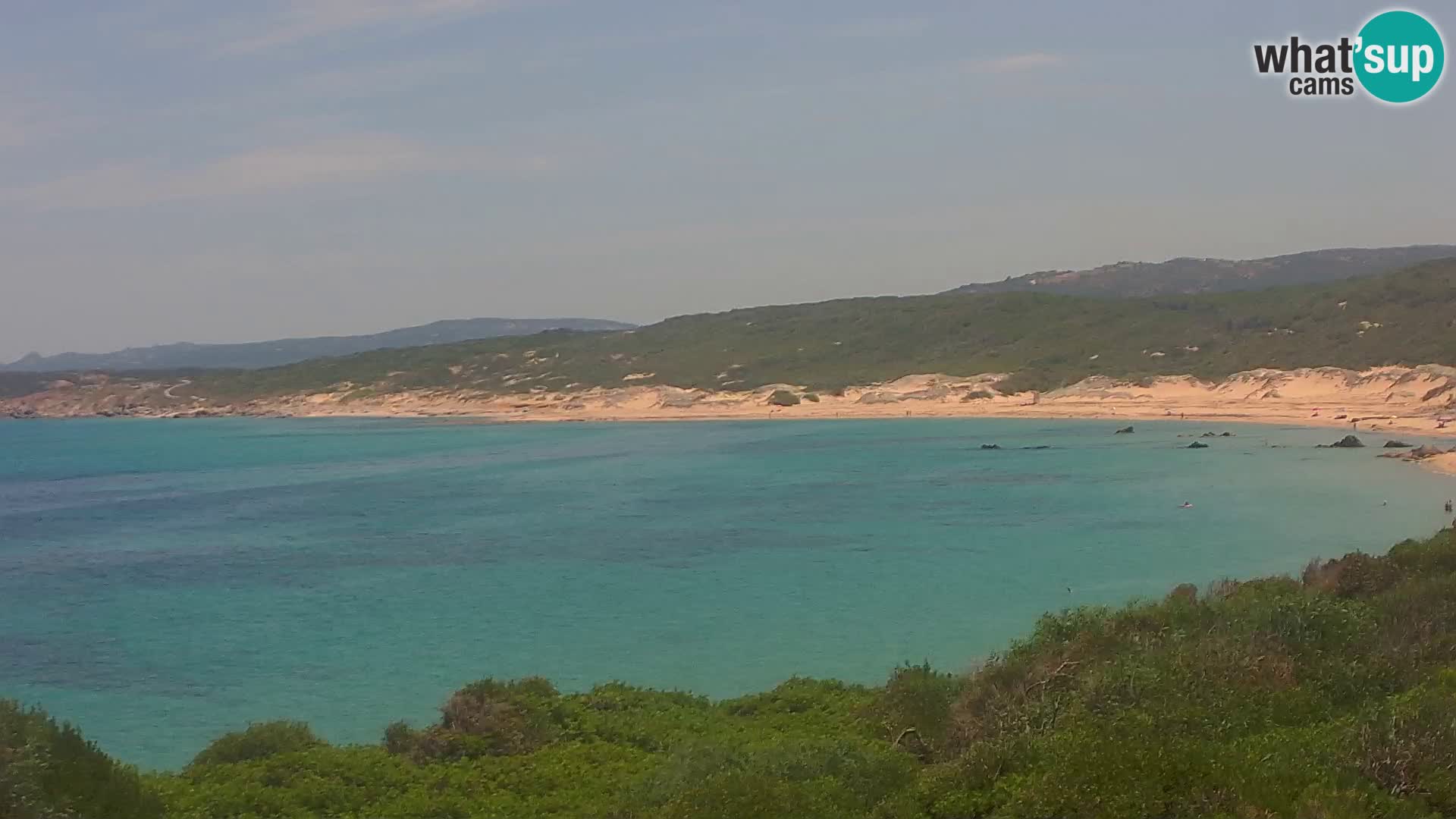 Plaža Naracu Nieddu web kamera – Aglientu – Sardinija