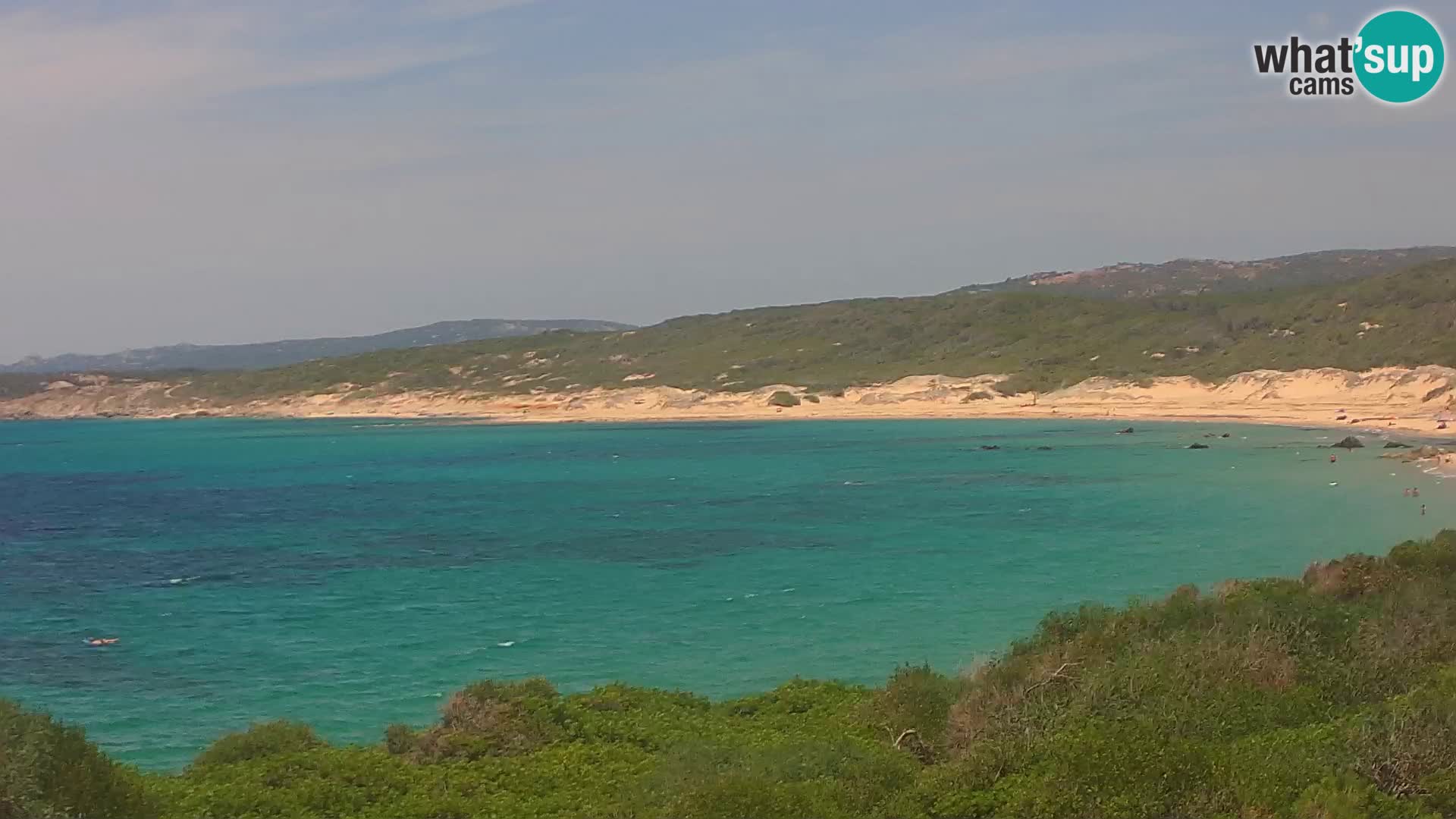 Plaža Naracu Nieddu spletna kamera – Aglientu – Sardinija