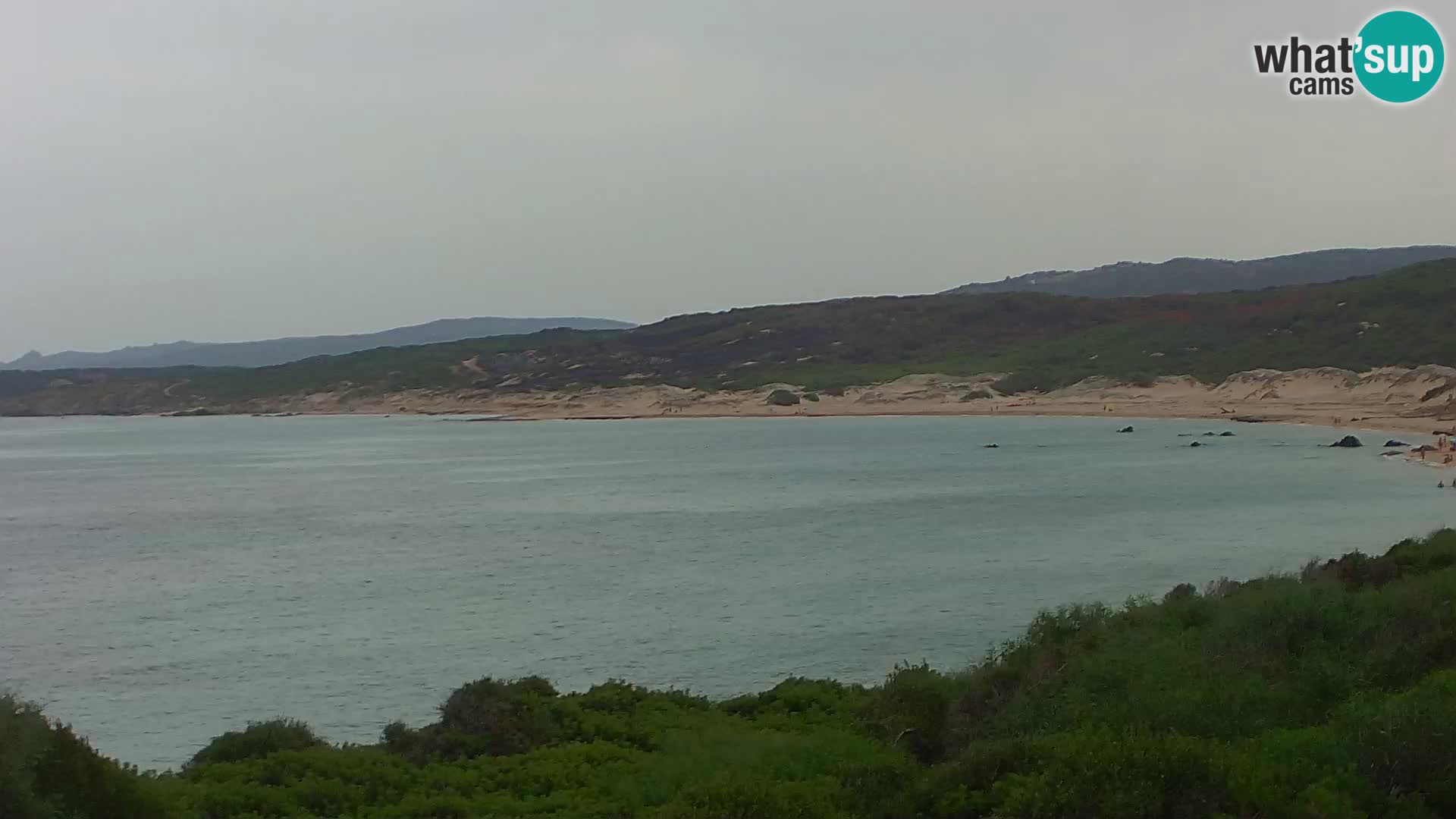 Plaža Naracu Nieddu spletna kamera – Aglientu – Sardinija