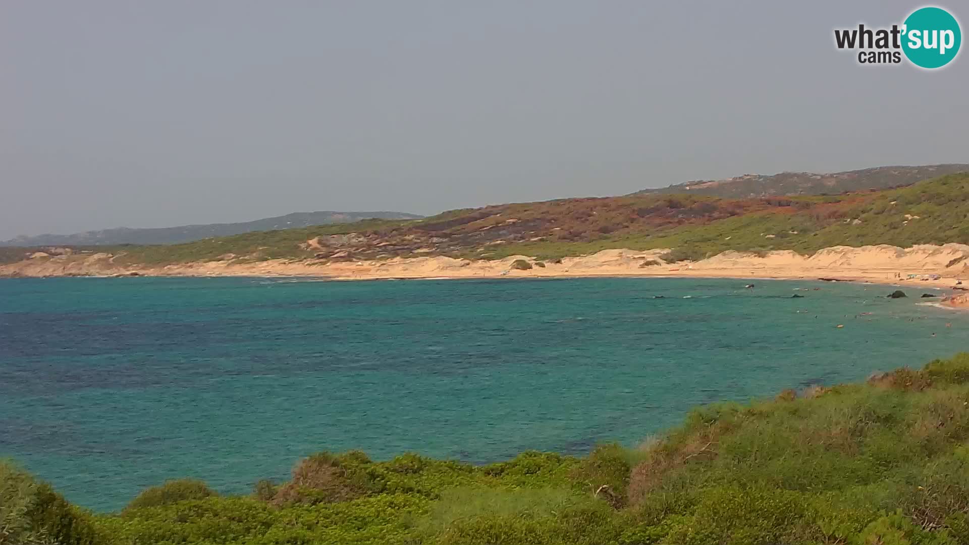 Plaža Naracu Nieddu web kamera – Aglientu – Sardinija