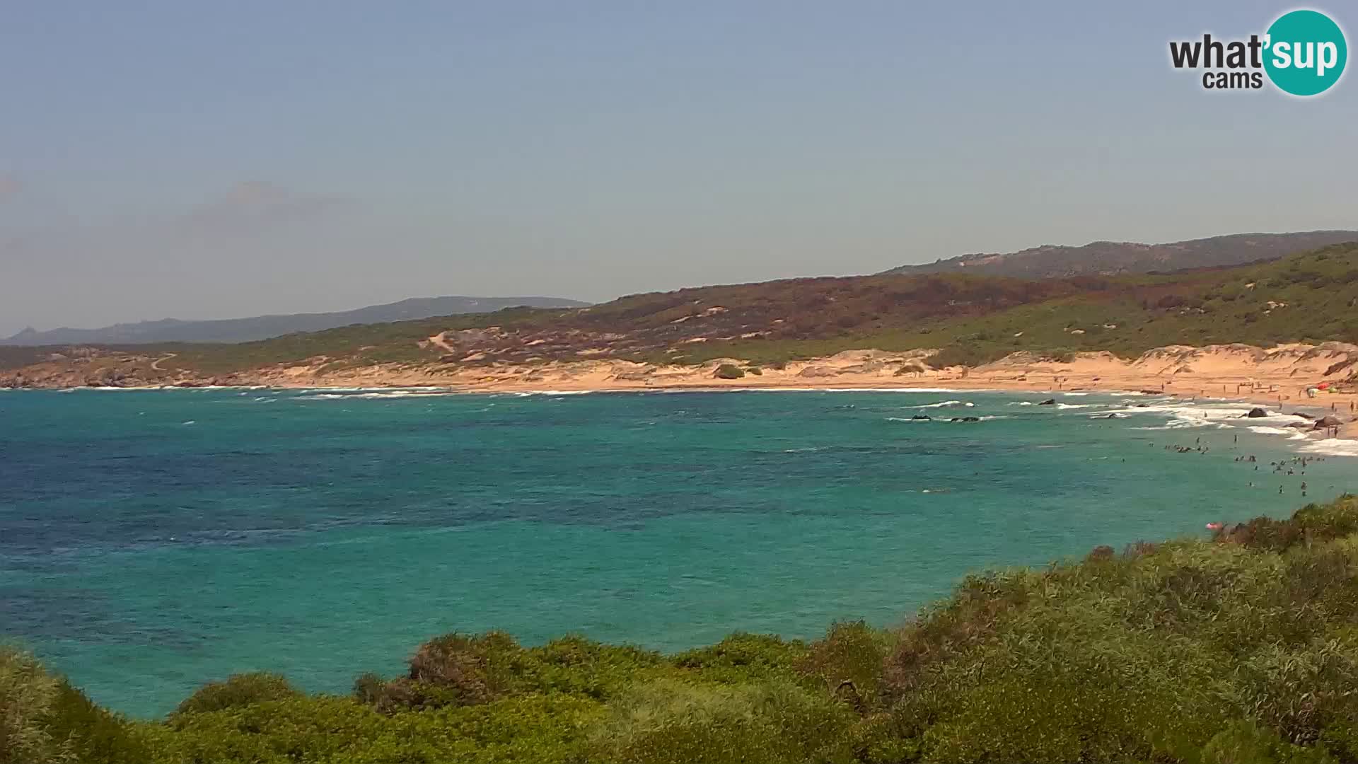 Plaža Naracu Nieddu web kamera – Aglientu – Sardinija