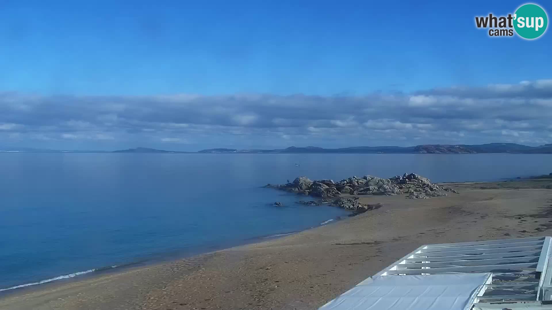 Plaža Vignola Mare spletna kamera Aglientu – Sardinija v živo