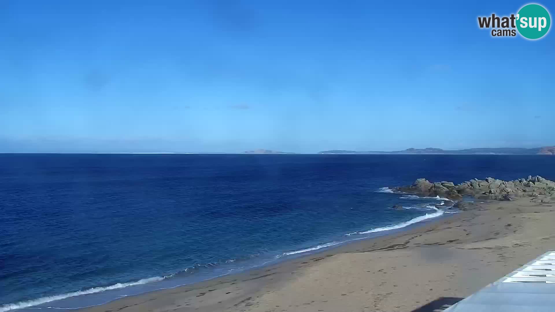 Plaža Vignola Mare spletna kamera Aglientu – Sardinija v živo