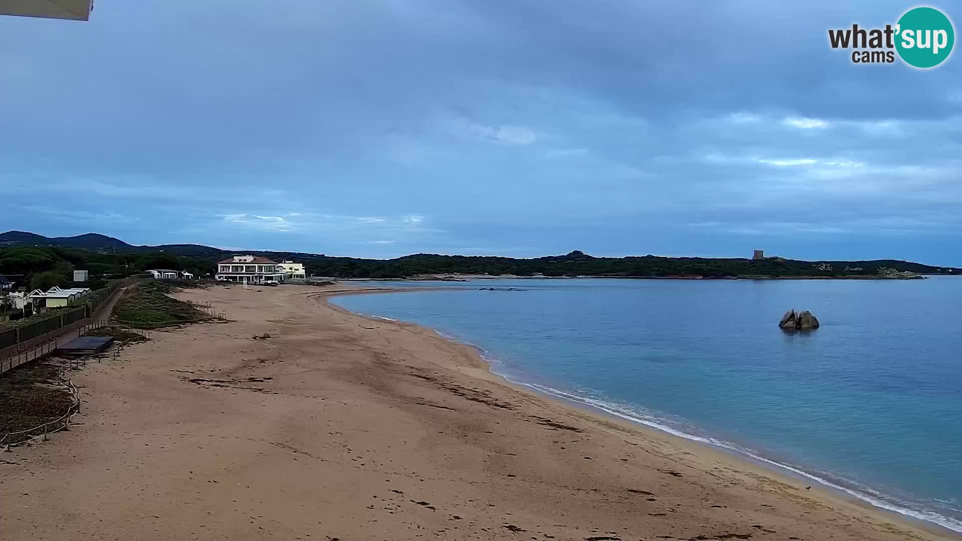 Plaža Vignola Mare spletna kamera Aglientu – Sardinija v živo