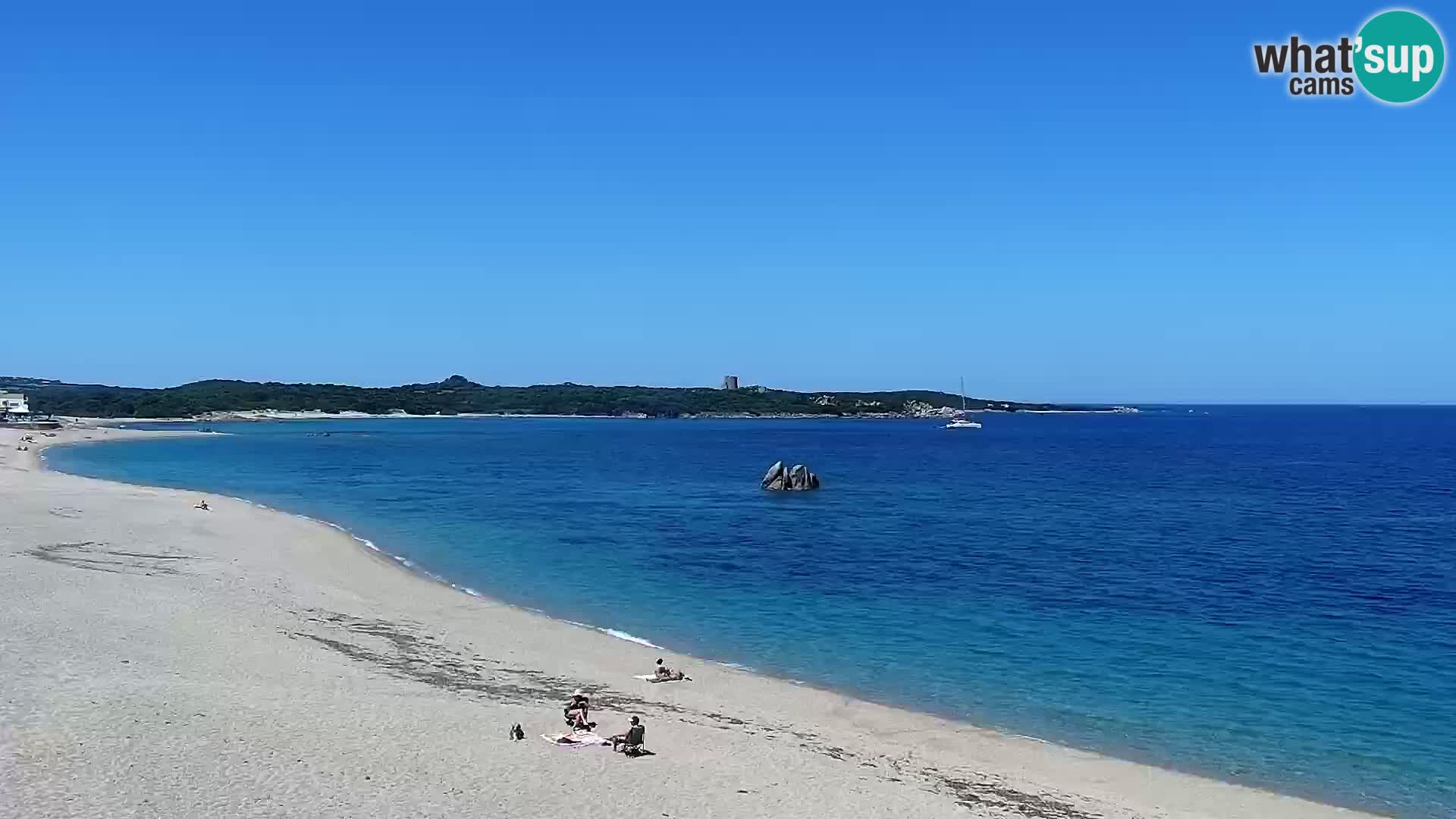 Plaža Vignola Mare spletna kamera Aglientu – Sardinija v živo
