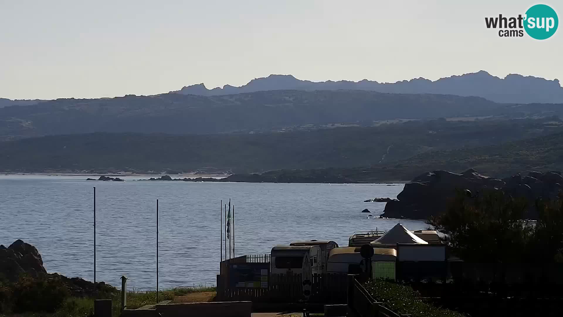 Plaža Vignola Mare spletna kamera Aglientu – Sardinija v živo