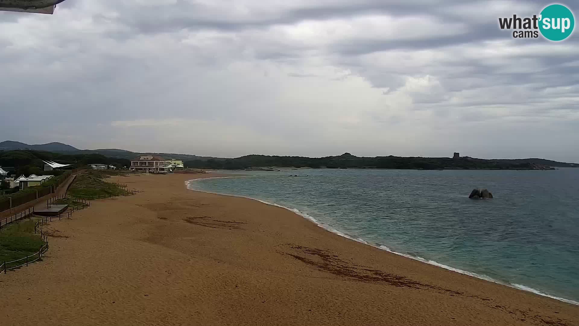 Plaža Vignola Mare spletna kamera Aglientu – Sardinija v živo