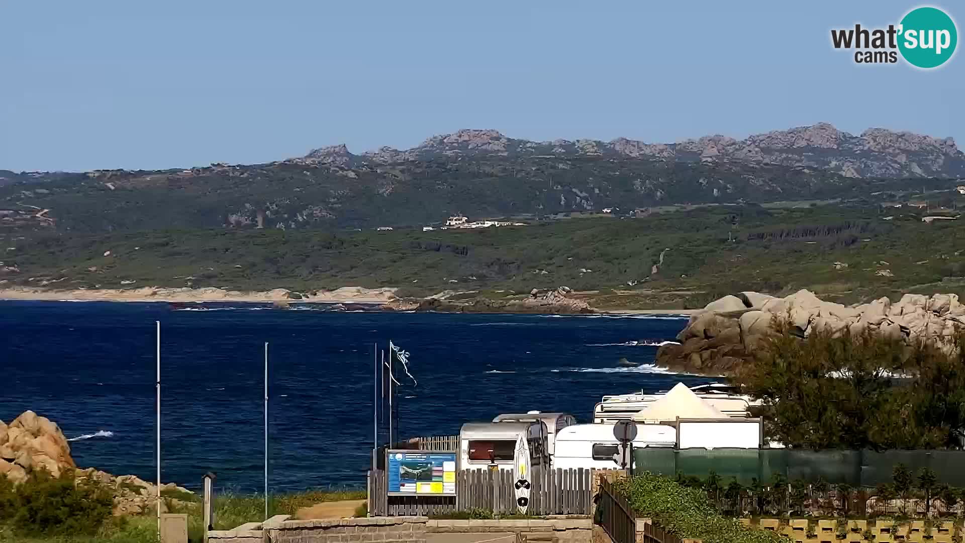 Vignola Mare web kamera Aglientu – Sardinija