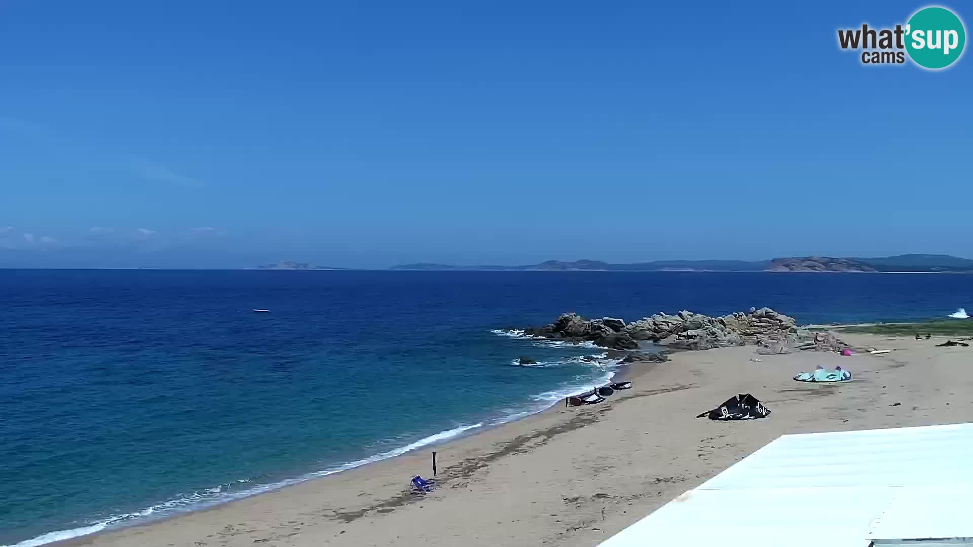 Plaža Vignola Mare spletna kamera Aglientu – Sardinija v živo