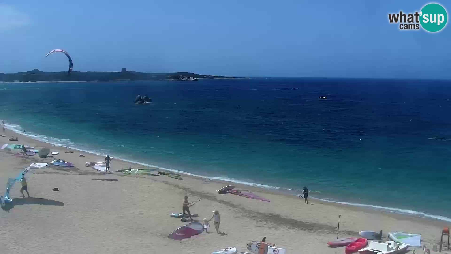 Plaža Vignola Mare spletna kamera Aglientu – Sardinija v živo