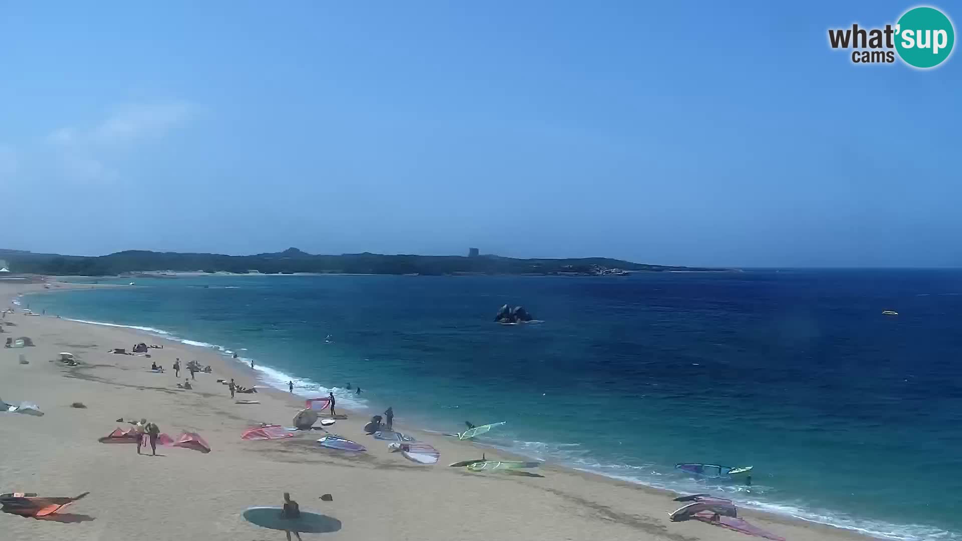 Plaža Vignola Mare spletna kamera Aglientu – Sardinija v živo