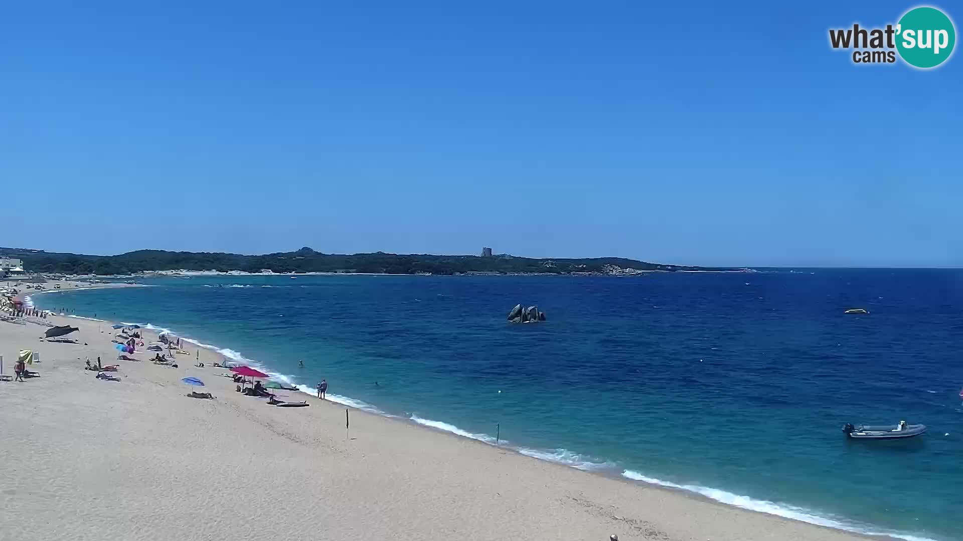 Plaža Vignola Mare spletna kamera Aglientu – Sardinija v živo