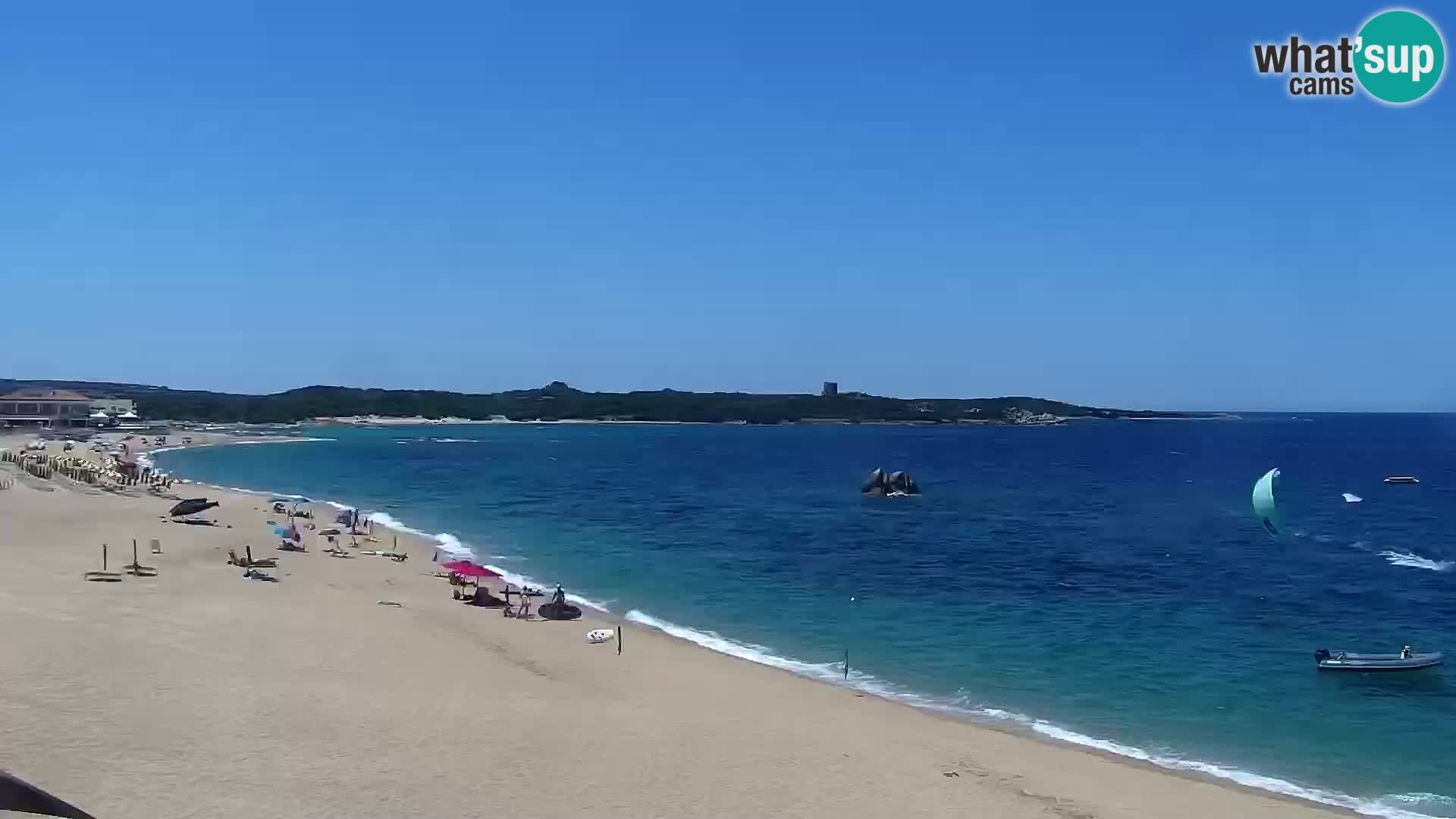 Plaža Vignola Mare spletna kamera Aglientu – Sardinija v živo