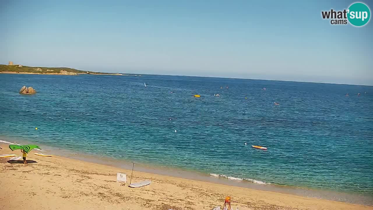 Plaža Vignola Mare spletna kamera Aglientu – Sardinija v živo