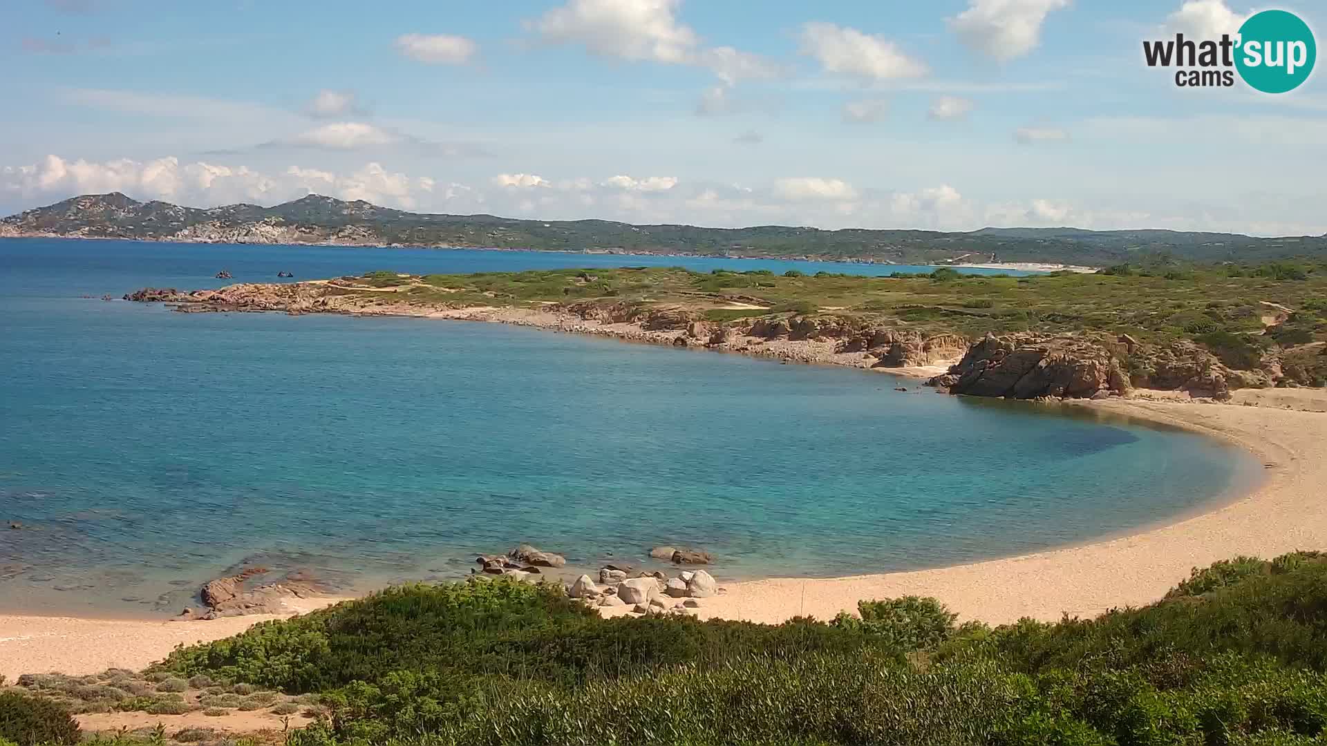 Live webcam Cala Pischina beach – Aglientu – Sardinia
