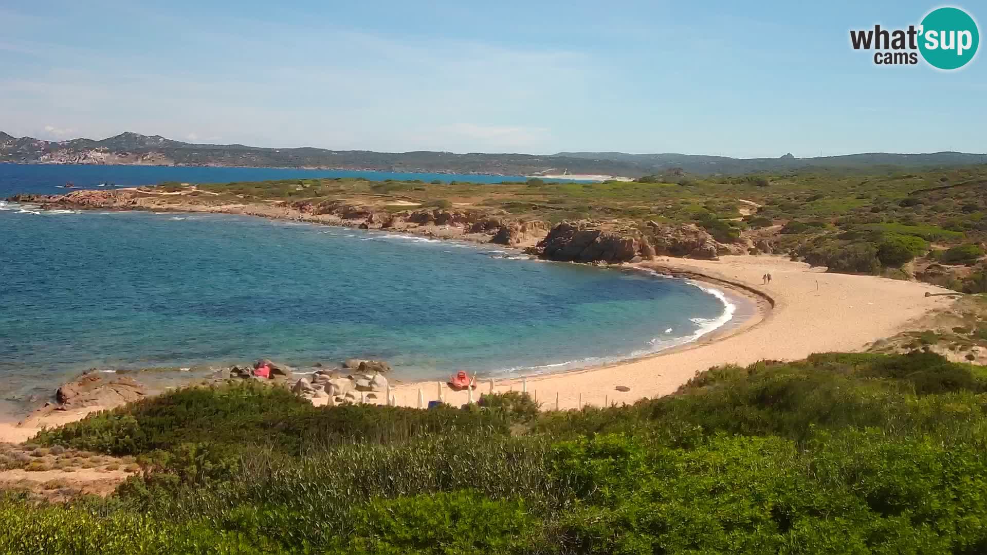 Cámara web en vivo Playa de Cala Pischina – Aglientu – Cerdeña