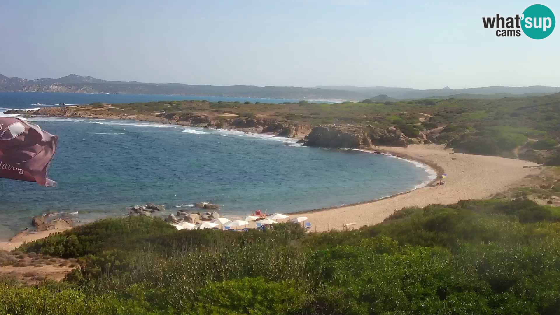 Cámara web en vivo Playa de Cala Pischina – Aglientu – Cerdeña