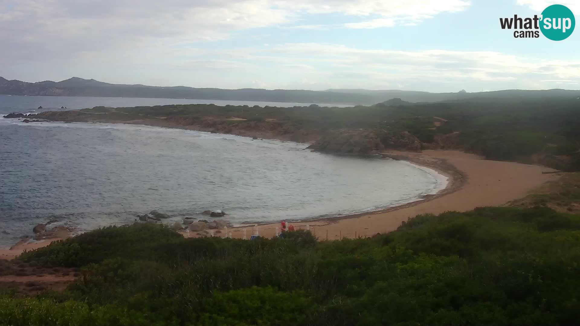 Cámara web en vivo Playa de Cala Pischina – Aglientu – Cerdeña