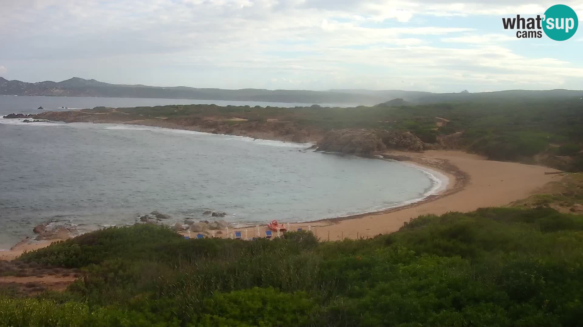 Live webcam Cala Pischina beach – Aglientu – Sardinia