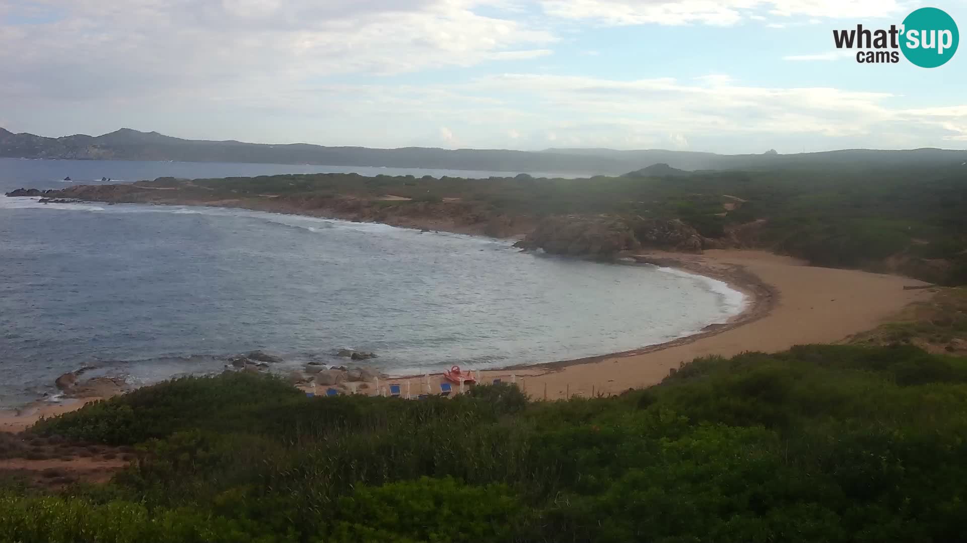 Live webcam Cala Pischina beach – Aglientu – Sardinia