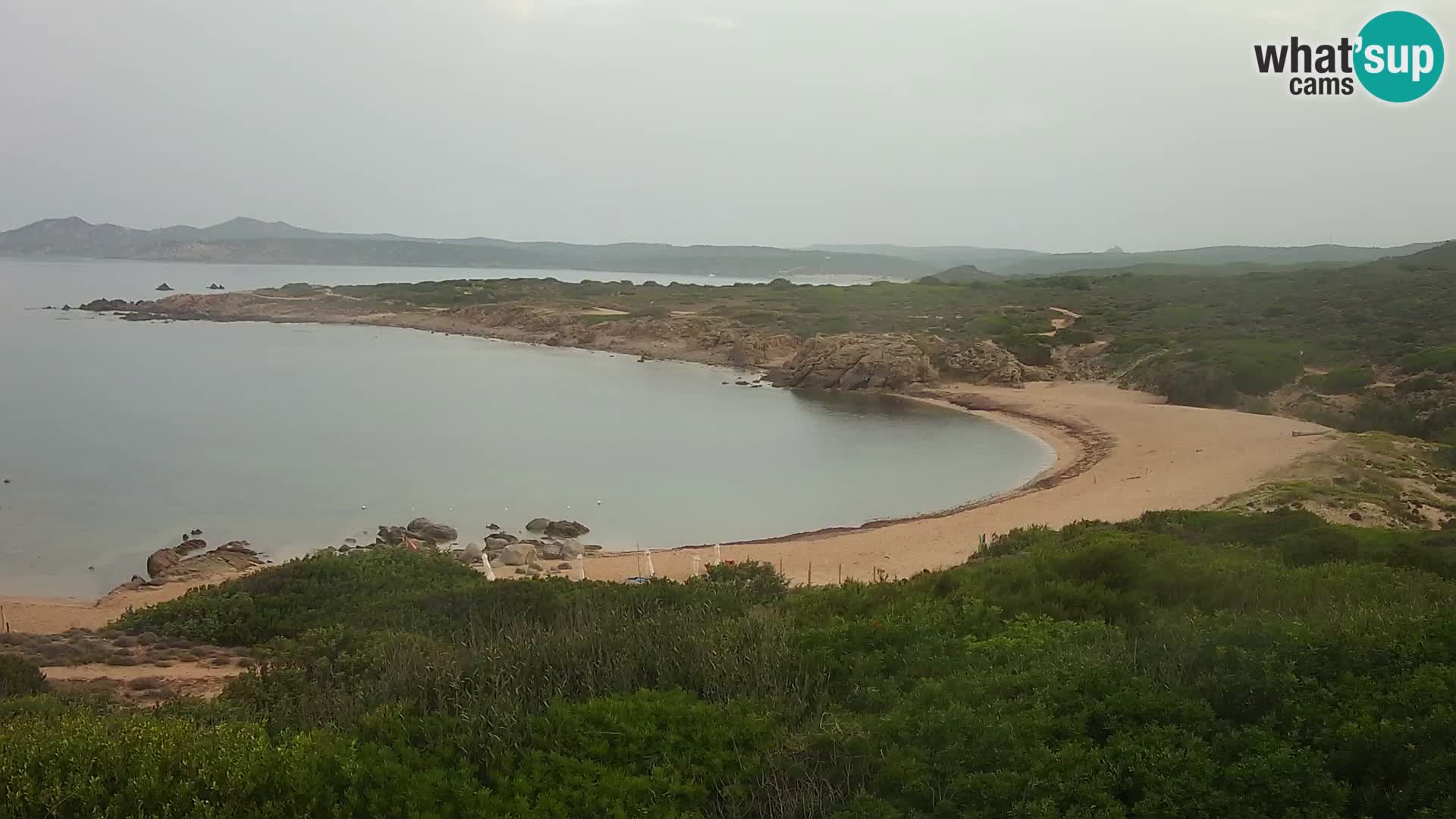 Cámara web en vivo Playa de Cala Pischina – Aglientu – Cerdeña