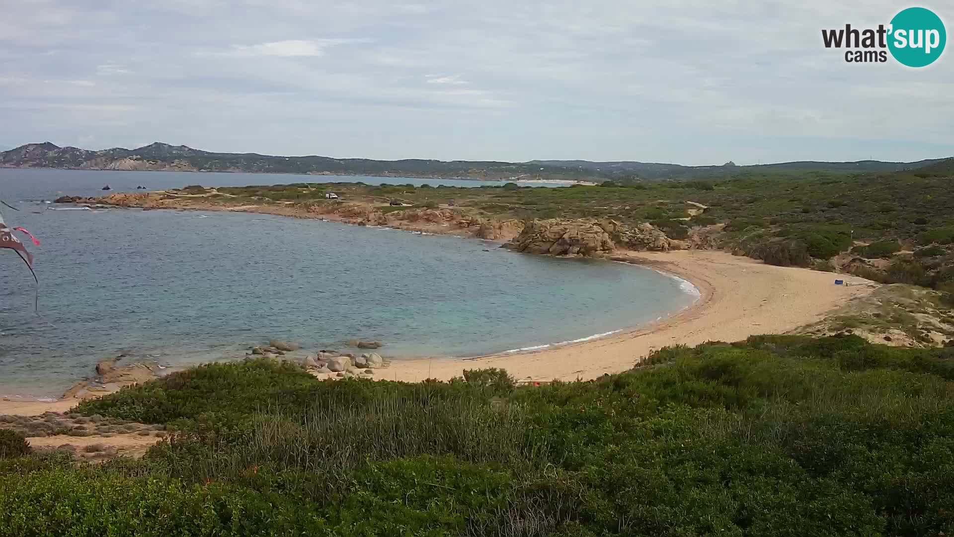 Live webcam Cala Pischina beach – Aglientu – Sardinia