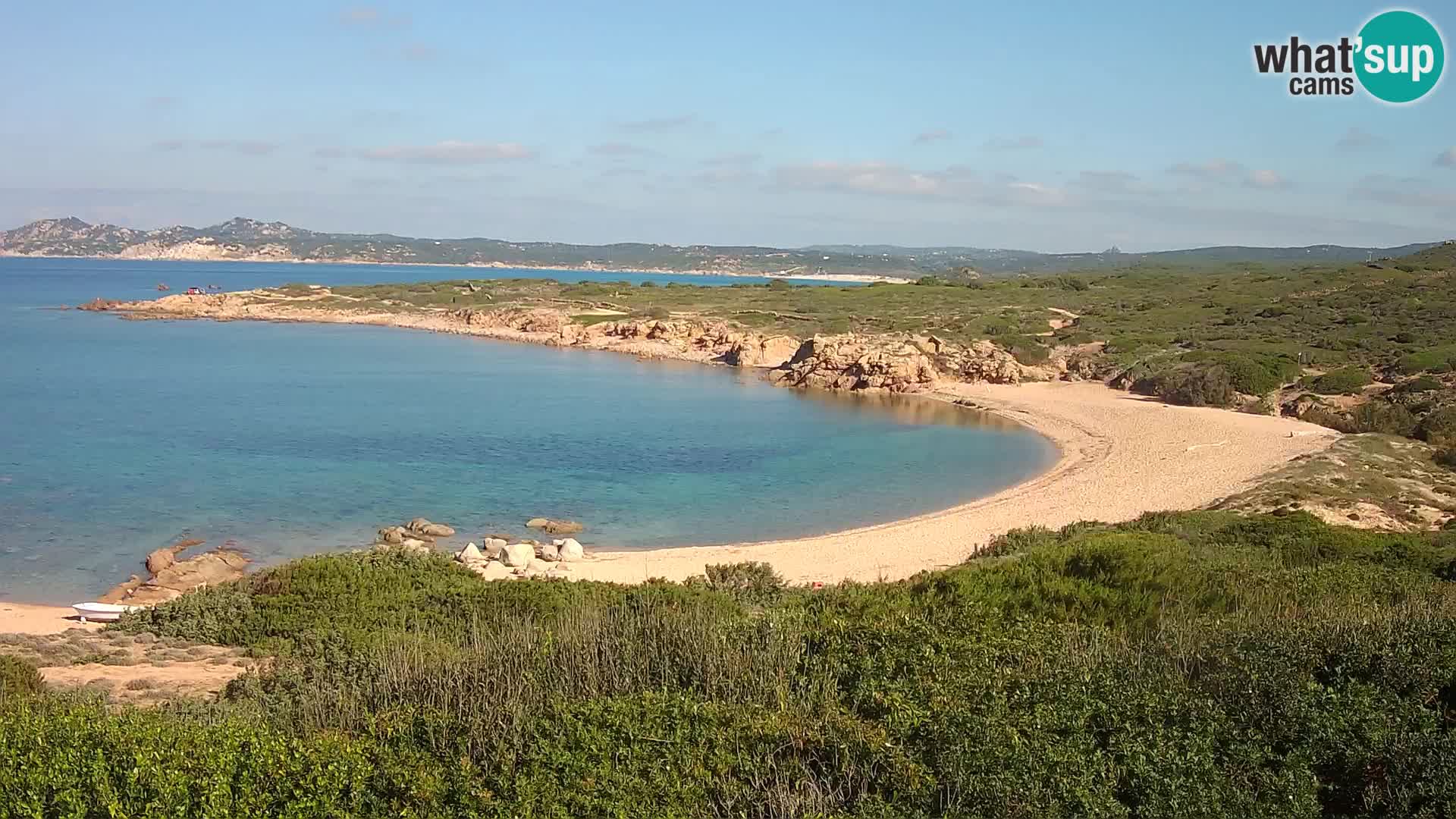 Web kamera uživo Cala Pischina plaža – Aglientu – Sardinija