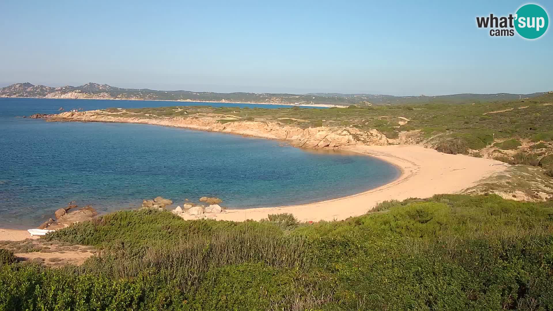 Web kamera uživo Cala Pischina plaža – Aglientu – Sardinija