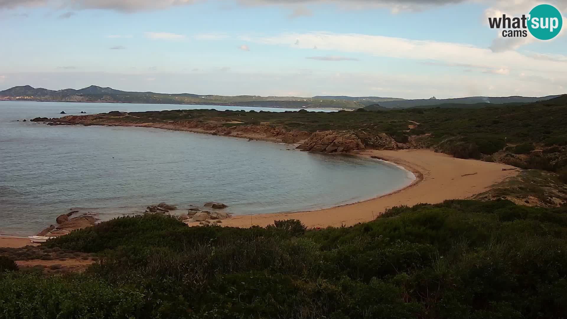 Cámara web en vivo Playa de Cala Pischina – Aglientu – Cerdeña