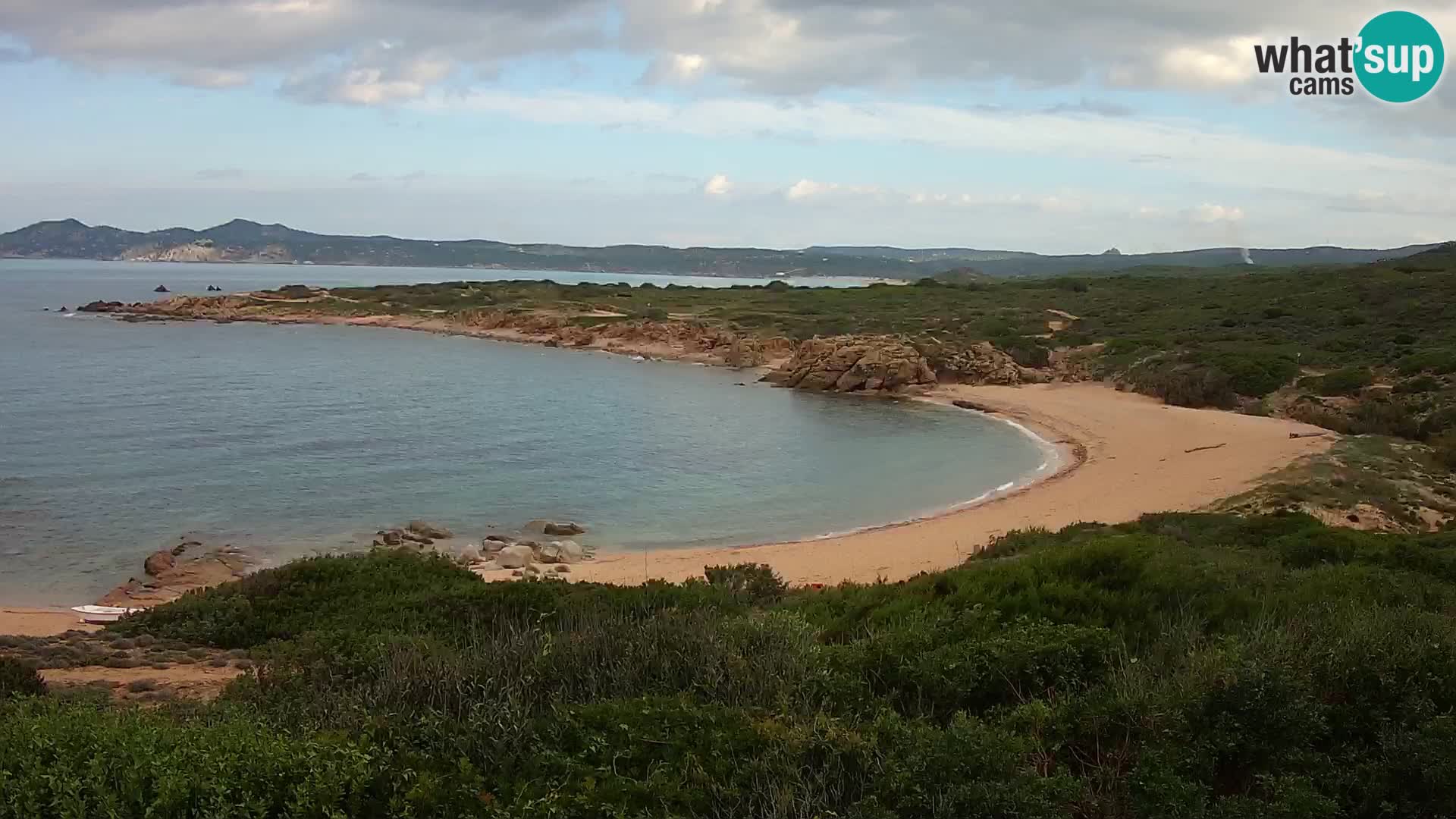 Cámara web en vivo Playa de Cala Pischina – Aglientu – Cerdeña