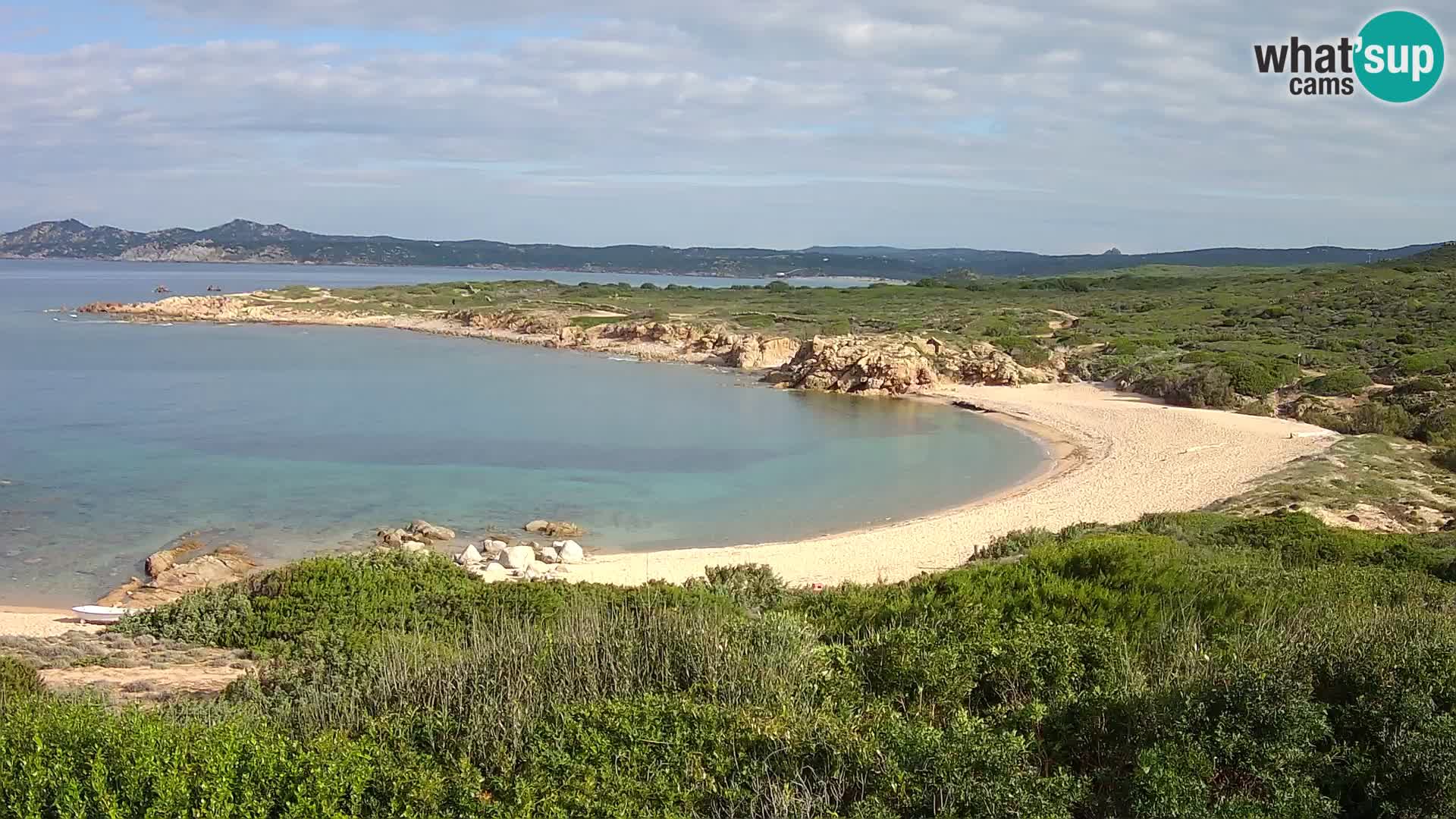 Live webcam Spiaggia di Cala Pischina – Aglientu – Sardegna