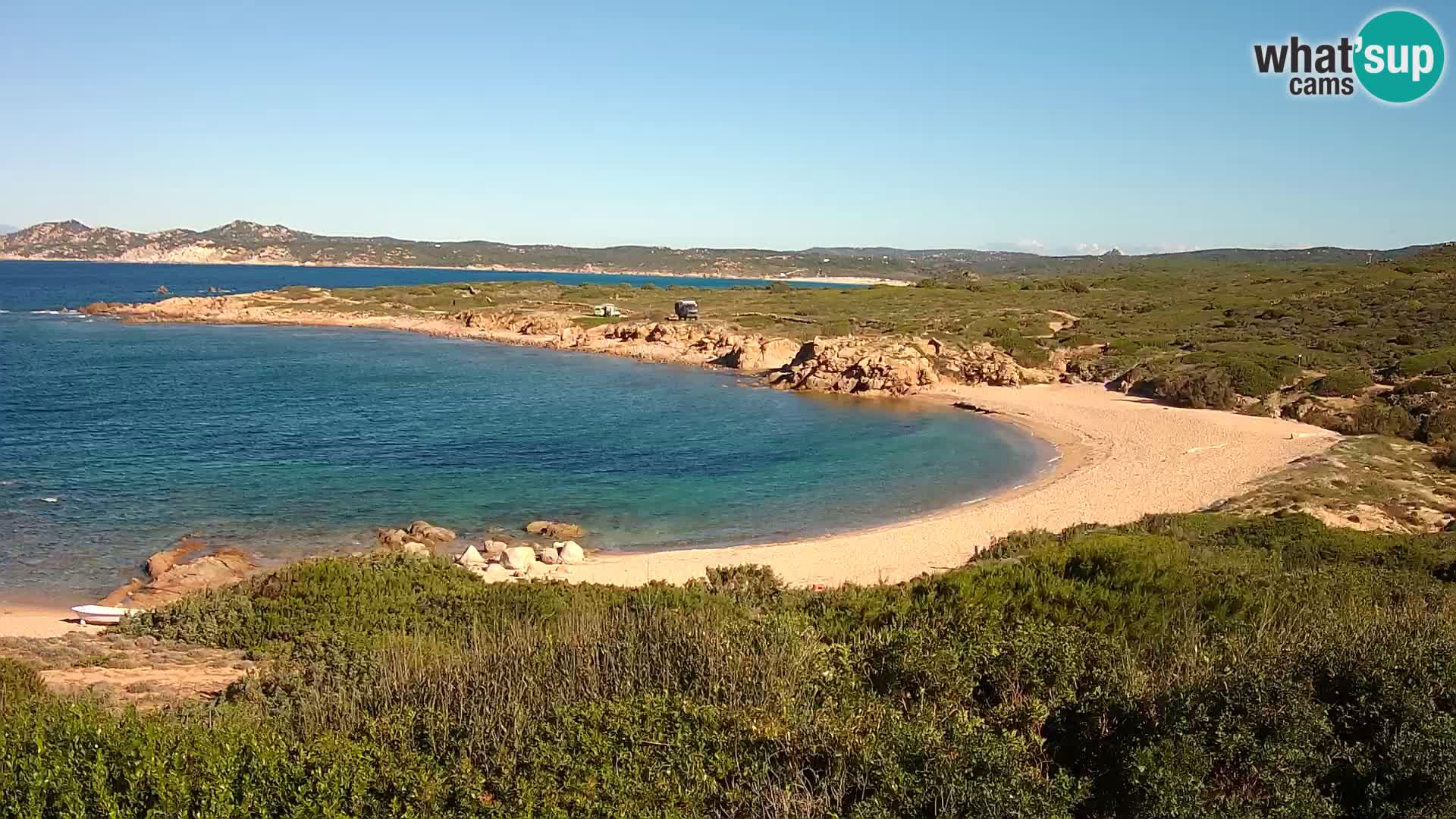 Live webcam Cala Pischina beach – Aglientu – Sardinia